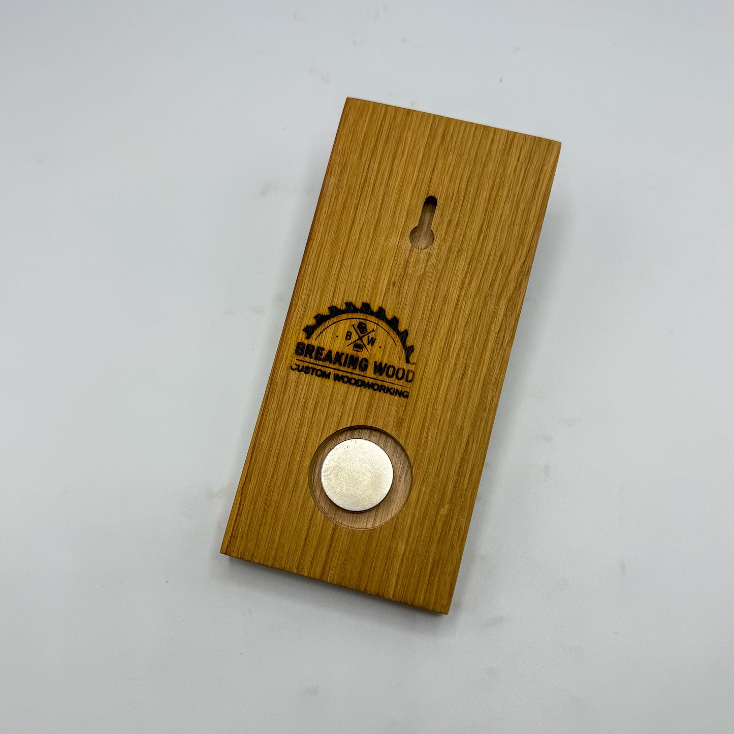 Wood Wall Bottle Opener with Magnetic Bottle Cap Catch