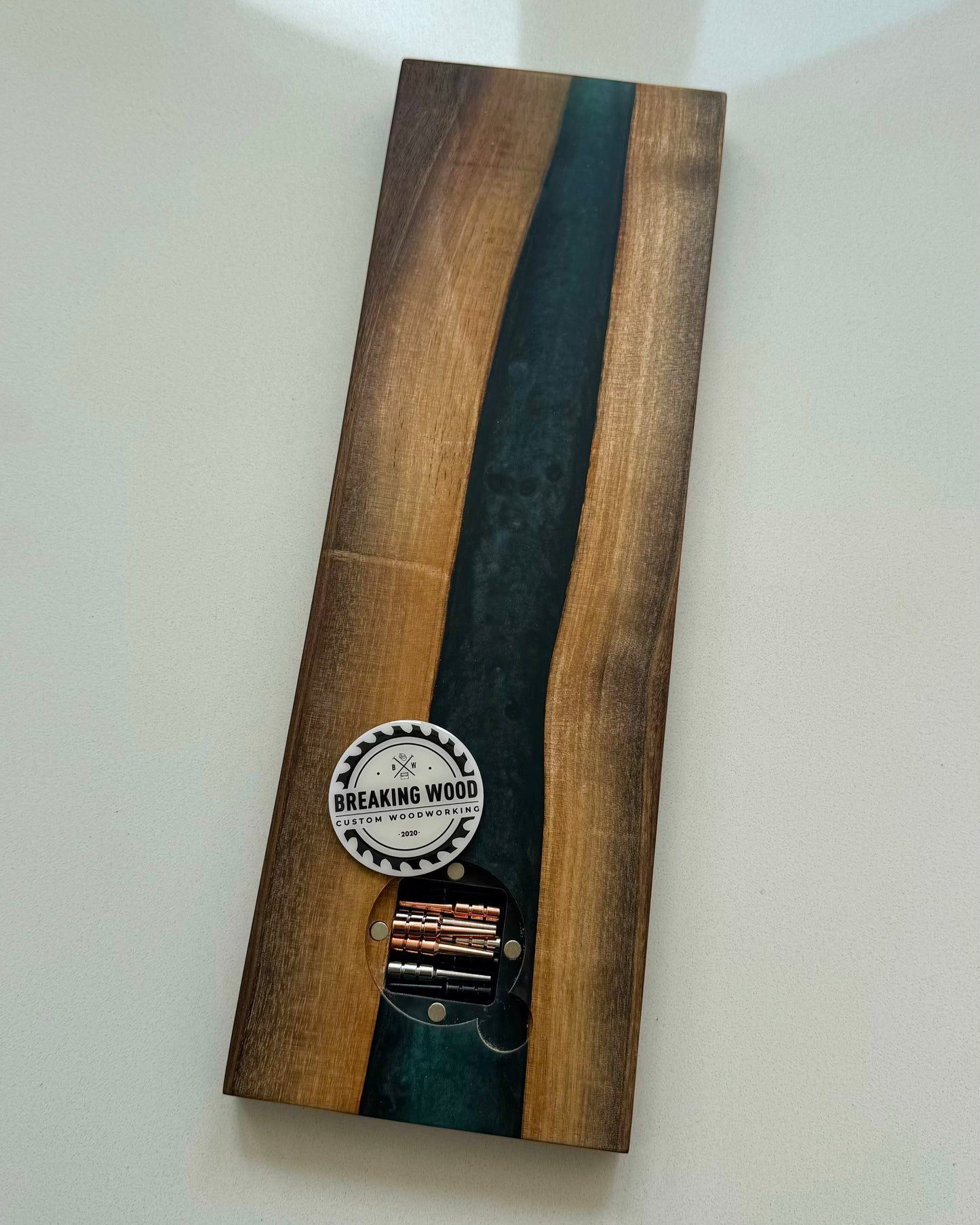 Black River Walnut Epoxy Crib Board