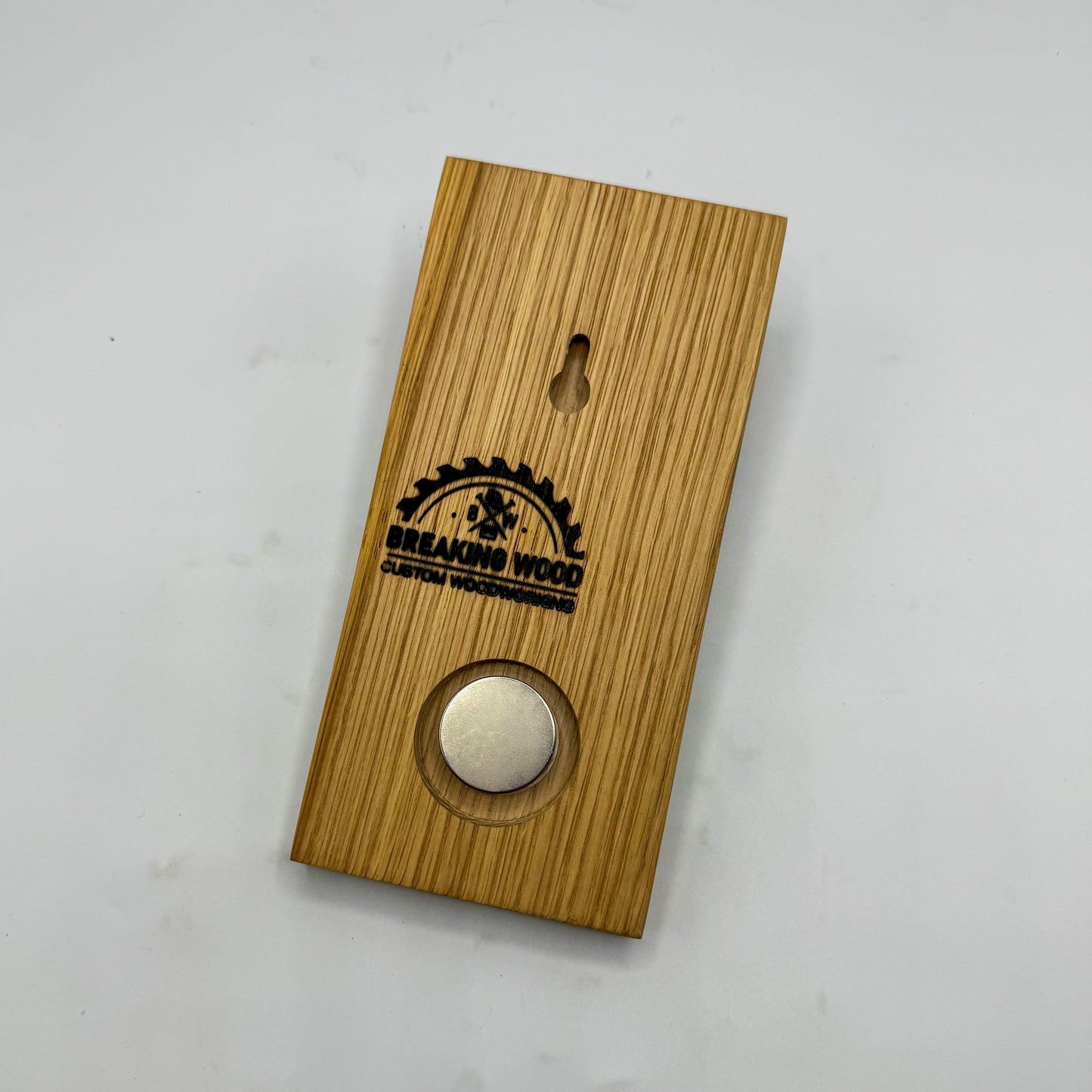 Wood Wall Bottle Opener with Magnetic Bottle Cap Catch