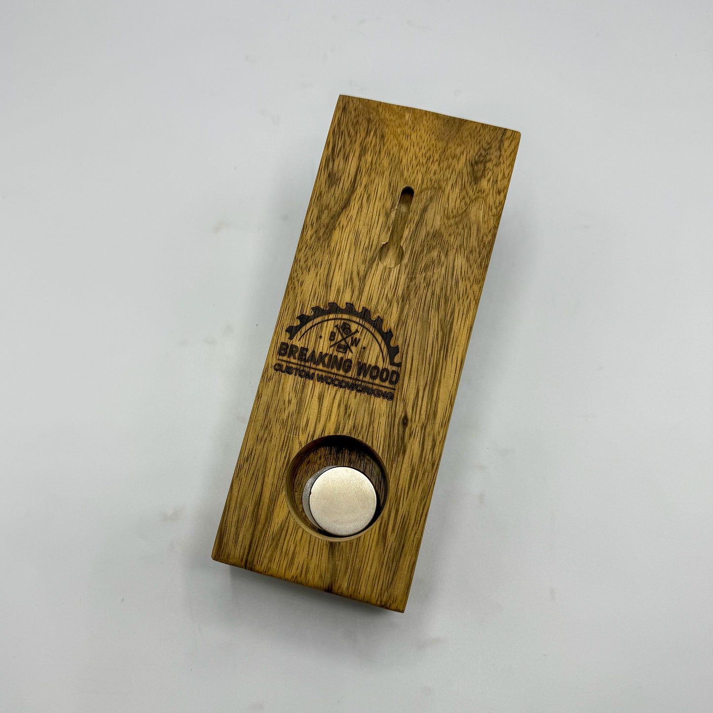 Wood Wall Bottle Opener with Magnetic Bottle Cap Catch