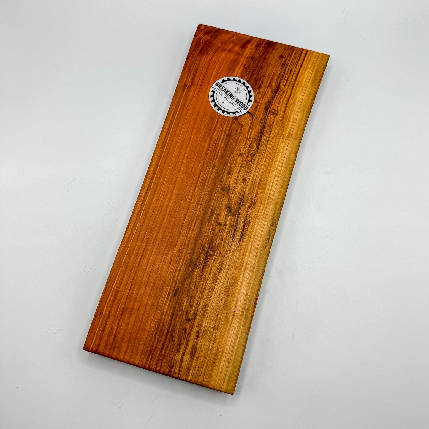 Cherry Live Edge Wood Crib Board