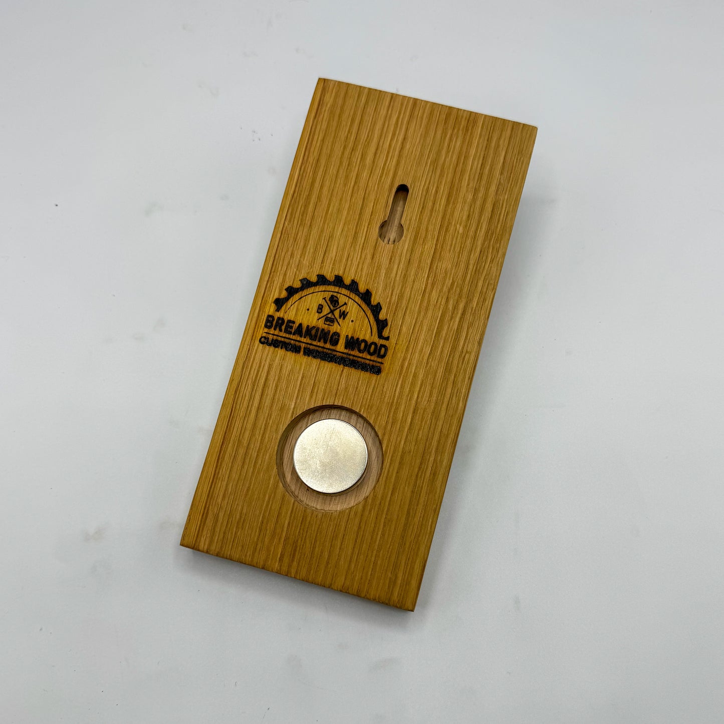 Wood Wall Bottle Opener with Magnetic Bottle Cap Catch