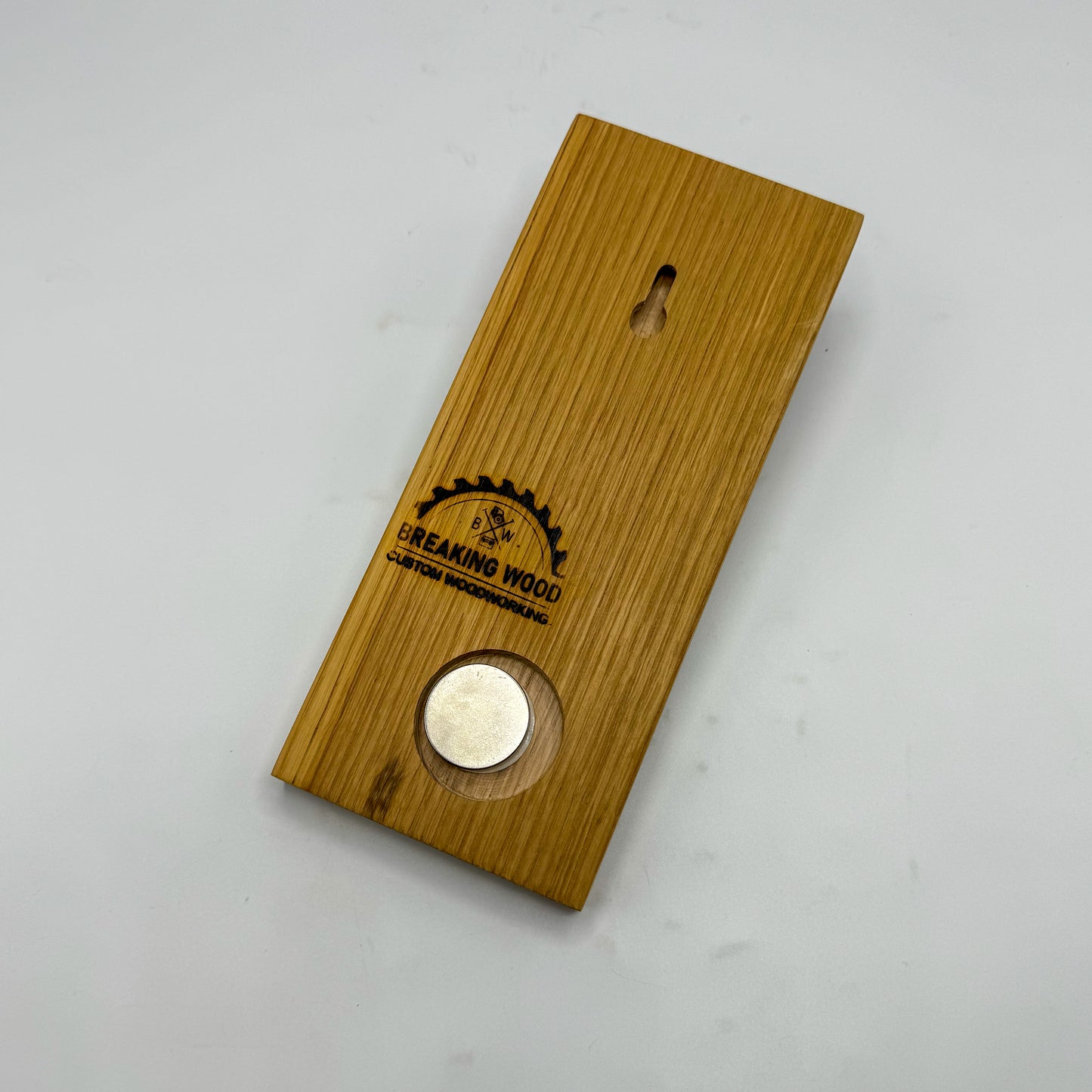 Wood Wall Bottle Opener with Magnetic Bottle Cap Catch