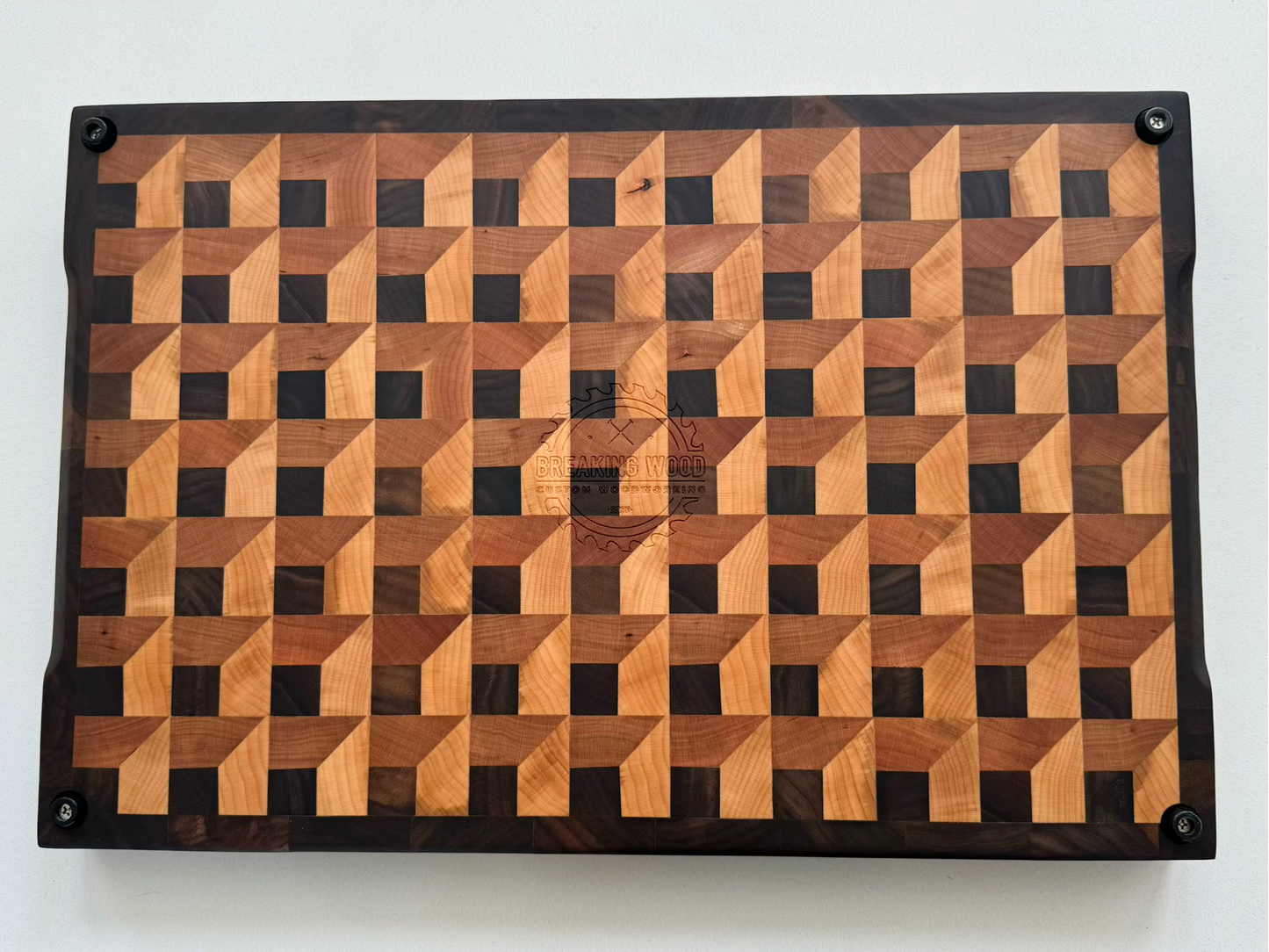 Optical Illusion Block Cutting Board