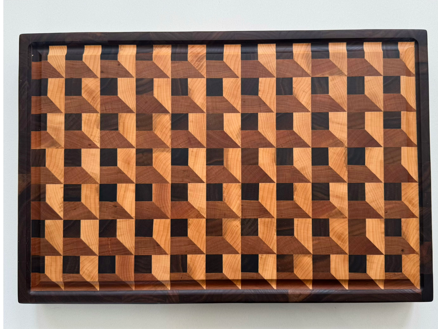 Optical Illusion Block Cutting Board