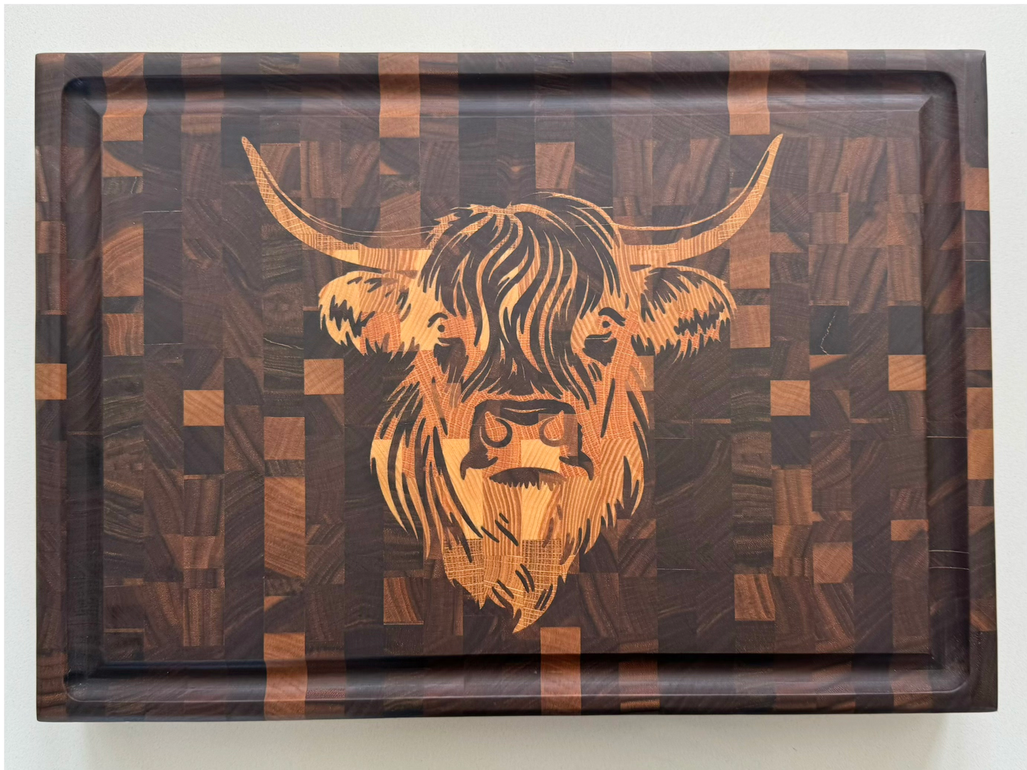 Cow Head Cutting Board Block