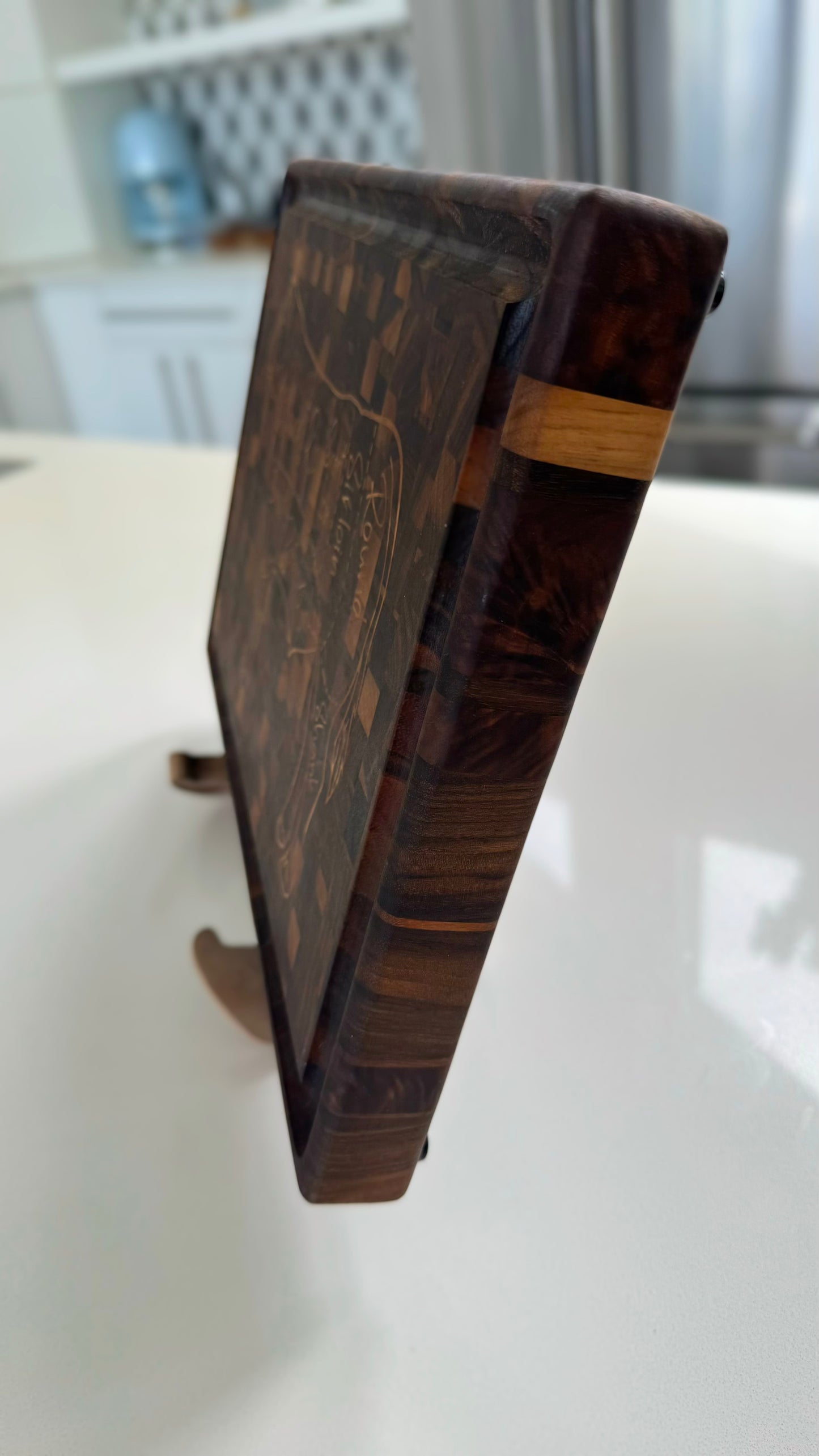 Cow Beef Cuts Cutting Board Block