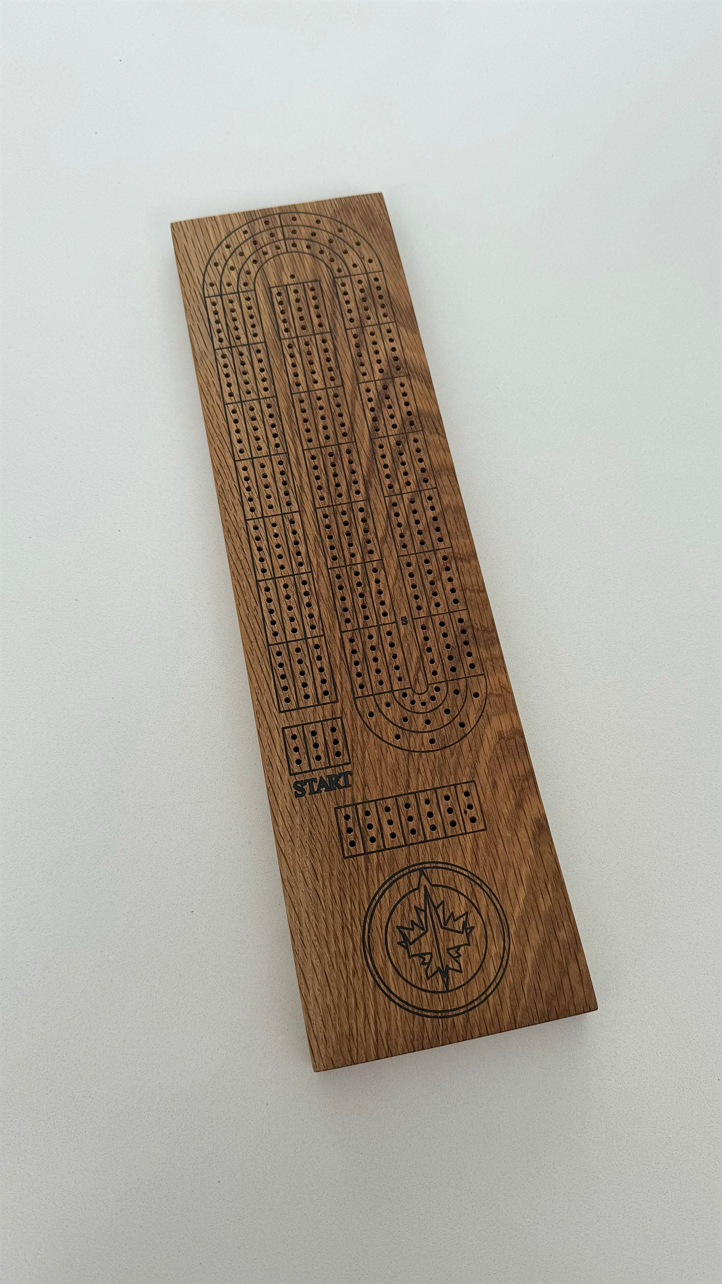Winnipeg Jets Crib Board Maple Wood