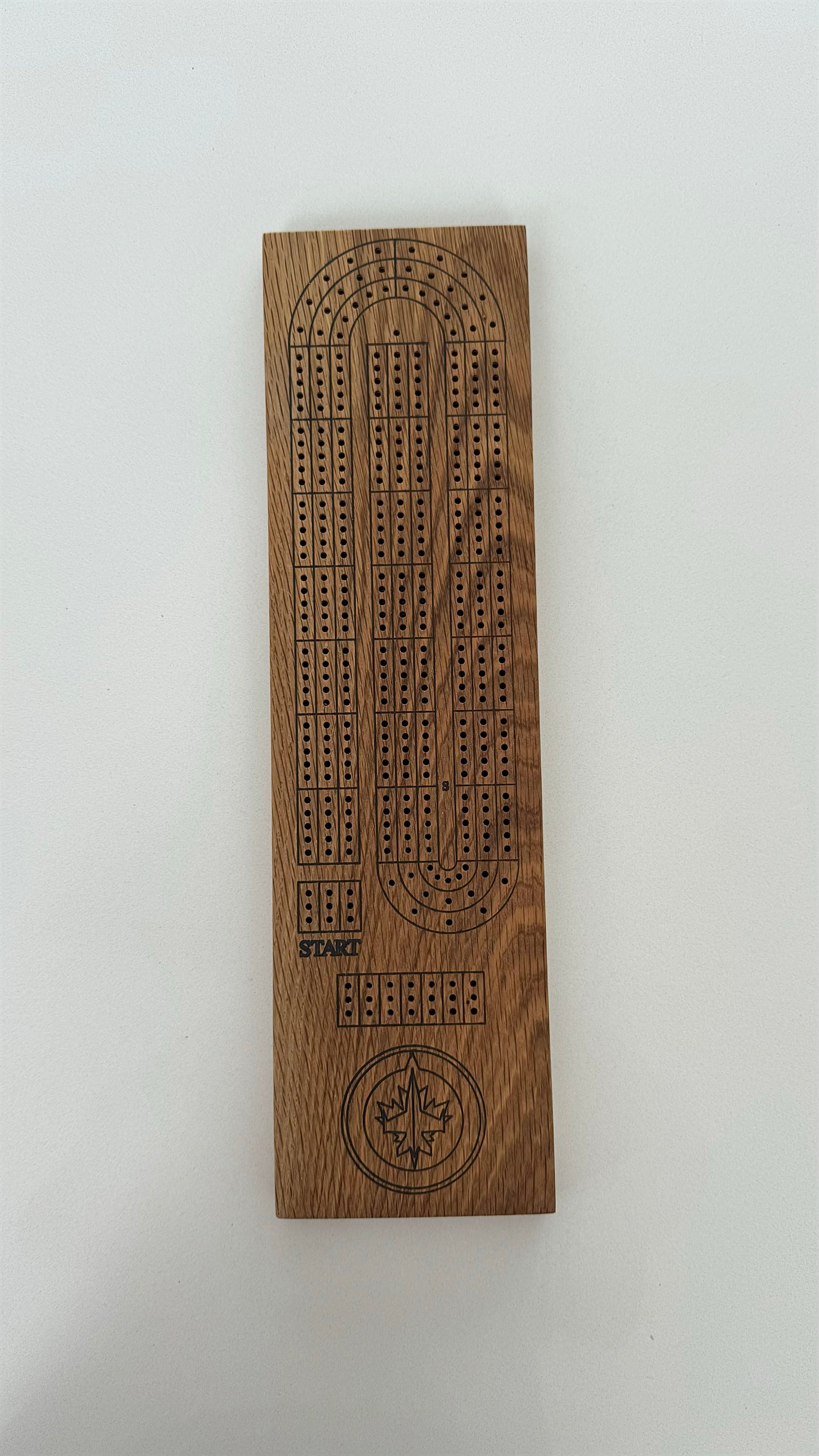 Winnipeg Jets Crib Board Maple Wood
