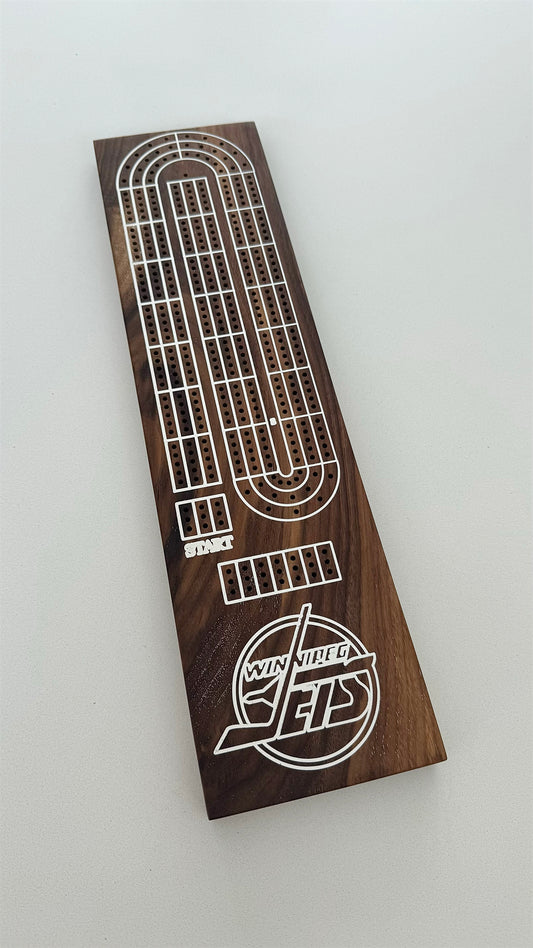 Winnipeg Jets Crib Board with White Epoxy